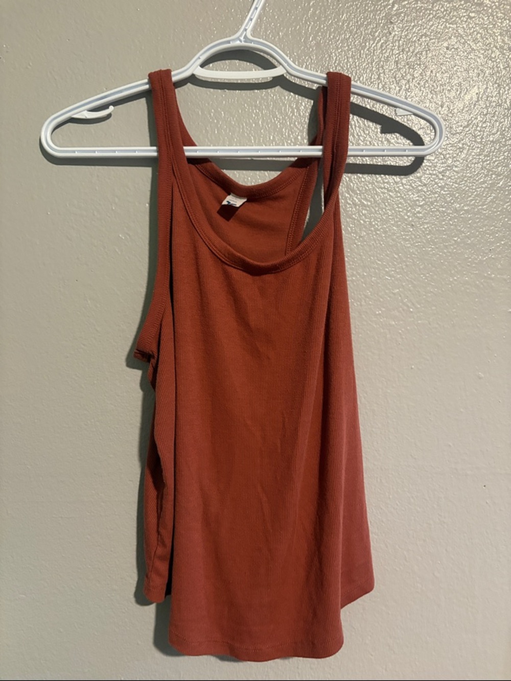 Old Navy Women's Ribbed Tank Top - Rust Orange